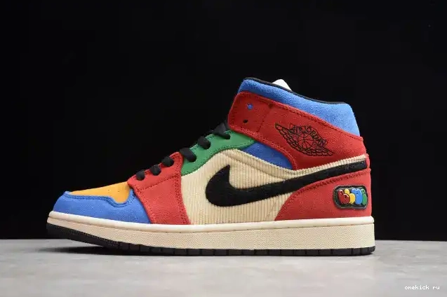 Onekick Jordan Mid 1 Fearless Blue SE Air the CU2805-100 Great 0430